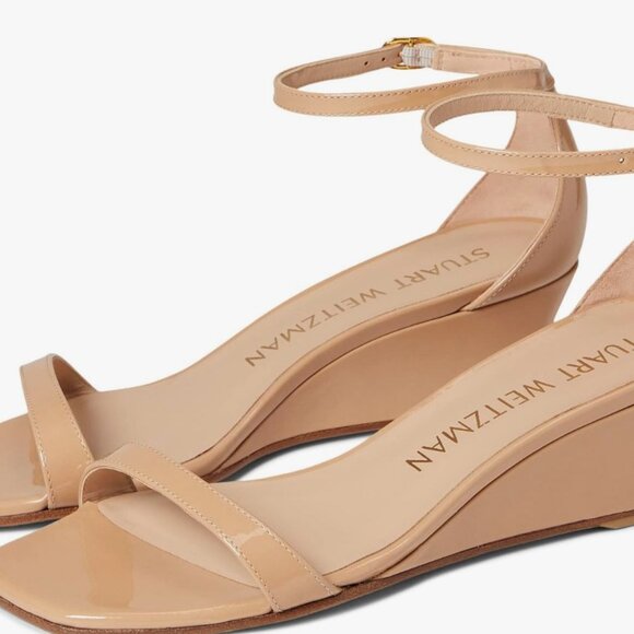 Stuart Weitzman Nudistcurve Wedge Sandal Size 9.5 New - Picture 8 of 8